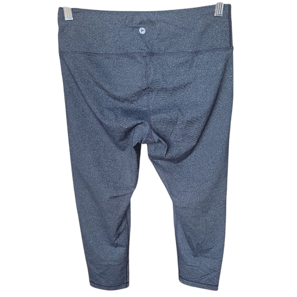 90 Degree By Reflex Women's Grey Nylon Crop Leggings Size M - Picture 3 of 8